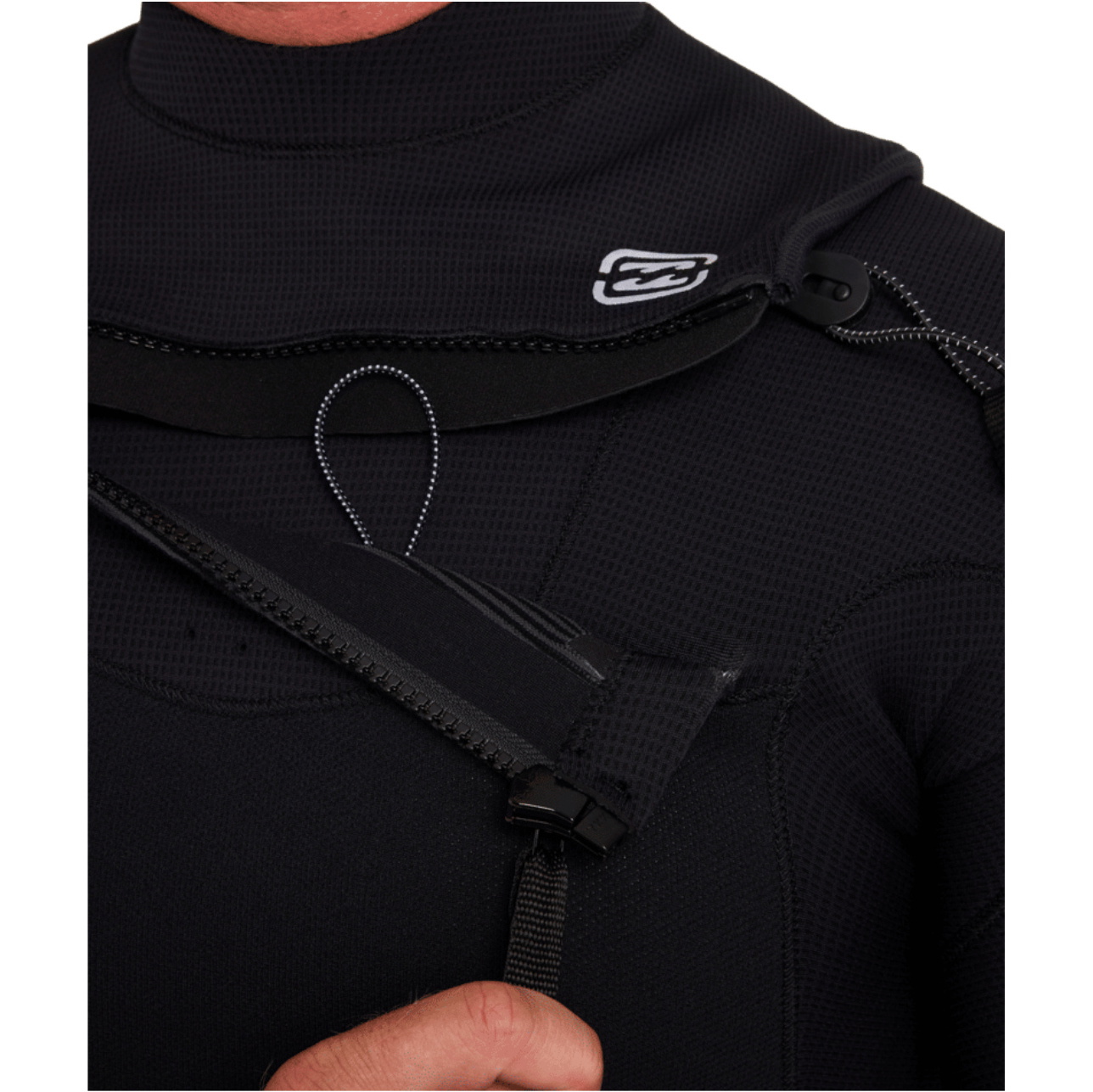 2026 Billabong Mens Furnace Revo 4/3mm Chest Zip Wetsuit ABYW100277 - Black